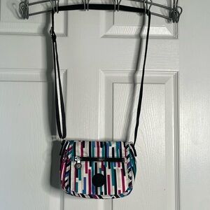 Kipling striped crossbody handbag